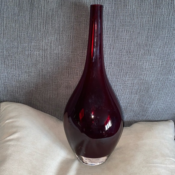 IKEA Accents Ikea Retired Ruby Red Burgundy Cranberry Glass Salong